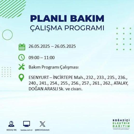 65 BÖLGEDE ELEKTRİK YOK 26 Mayıs İstanbul Elektrik Kesintisi Ne Zaman Bitecek İstanbulda Elektrikler Ne Zaman Gelecek BEDAŞ AYEDAŞ Elektrik Arıza Sorgulama