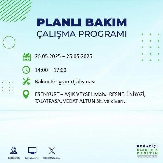 65 BÖLGEDE ELEKTRİK YOK 26 Mayıs İstanbul Elektrik Kesintisi Ne Zaman Bitecek İstanbulda Elektrikler Ne Zaman Gelecek BEDAŞ AYEDAŞ Elektrik Arıza Sorgulama