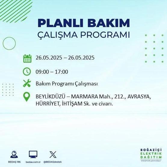 65 BÖLGEDE ELEKTRİK YOK 26 Mayıs İstanbul Elektrik Kesintisi Ne Zaman Bitecek İstanbulda Elektrikler Ne Zaman Gelecek BEDAŞ AYEDAŞ Elektrik Arıza Sorgulama