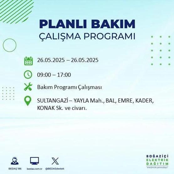 65 BÖLGEDE ELEKTRİK YOK 26 Mayıs İstanbul Elektrik Kesintisi Ne Zaman Bitecek İstanbulda Elektrikler Ne Zaman Gelecek BEDAŞ AYEDAŞ Elektrik Arıza Sorgulama