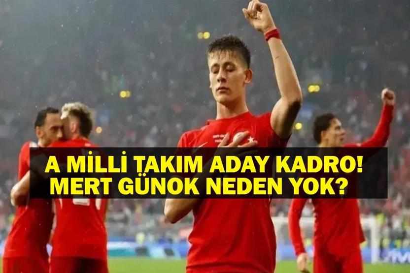 A MİLLİ TAKIM ADAY KADRO: 2026 Dünya Kupası Milli Takım Aday Kadroda Kimler Var Mert Günok Neden Kadroda Yok