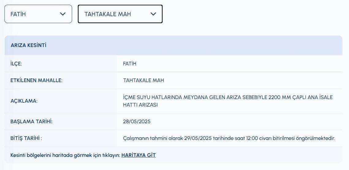 10 SAATTİR SULAR KESİK İSKİ Su Kesintisi: İstanbulda Sular Ne Zaman Gelecek Sarıyerde İSKİ Su Kesintisi Ne Zaman Bitecek Fatih, Üsküdar, Kadıköy Su Kesintisi Ne Zaman Bitecek