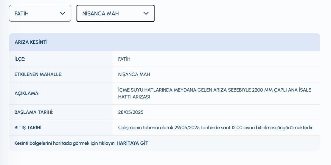10 SAATTİR SULAR KESİK İSKİ Su Kesintisi: İstanbulda Sular Ne Zaman Gelecek Sarıyerde İSKİ Su Kesintisi Ne Zaman Bitecek Fatih, Üsküdar, Kadıköy Su Kesintisi Ne Zaman Bitecek