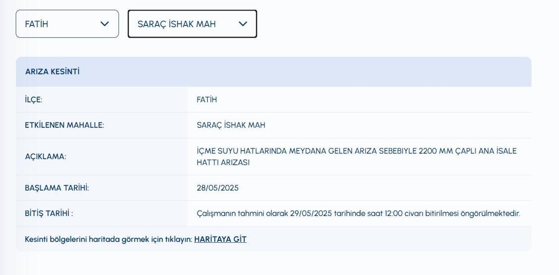 10 SAATTİR SULAR KESİK İSKİ Su Kesintisi: İstanbulda Sular Ne Zaman Gelecek Sarıyerde İSKİ Su Kesintisi Ne Zaman Bitecek Fatih, Üsküdar, Kadıköy Su Kesintisi Ne Zaman Bitecek