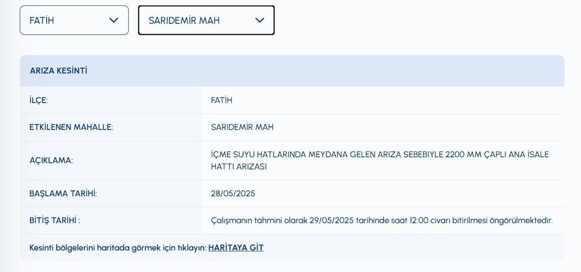 10 SAATTİR SULAR KESİK İSKİ Su Kesintisi: İstanbulda Sular Ne Zaman Gelecek Sarıyerde İSKİ Su Kesintisi Ne Zaman Bitecek Fatih, Üsküdar, Kadıköy Su Kesintisi Ne Zaman Bitecek