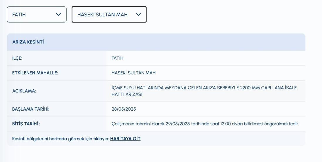 10 SAATTİR SULAR KESİK İSKİ Su Kesintisi: İstanbulda Sular Ne Zaman Gelecek Sarıyerde İSKİ Su Kesintisi Ne Zaman Bitecek Fatih, Üsküdar, Kadıköy Su Kesintisi Ne Zaman Bitecek