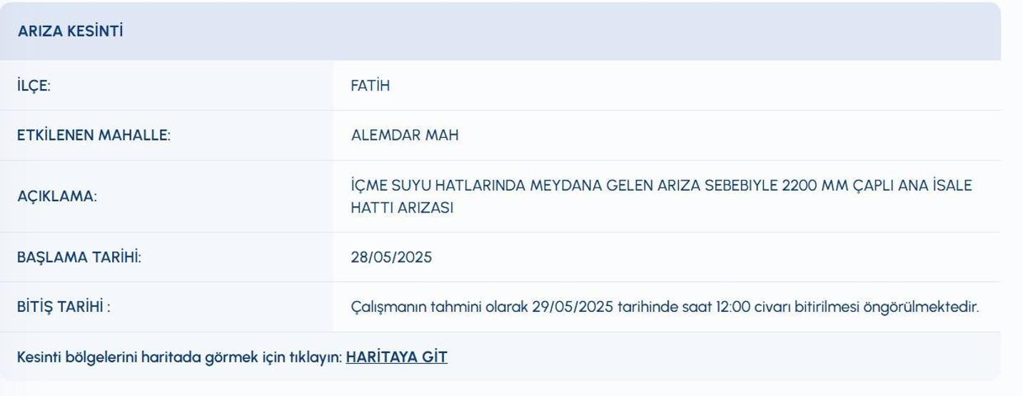 10 SAATTİR SULAR KESİK İSKİ Su Kesintisi: İstanbulda Sular Ne Zaman Gelecek Sarıyerde İSKİ Su Kesintisi Ne Zaman Bitecek Fatih, Üsküdar, Kadıköy Su Kesintisi Ne Zaman Bitecek