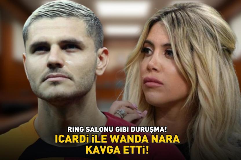 Galatasarayın yıldızı Icardi ile Wanda Nara kavga etti RİNG SALONU GİBİ DURUŞMA