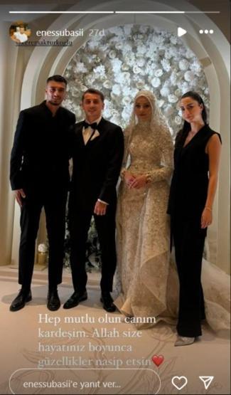 Benficanın yıldızı Kerem Aktürkoğlu, nişanlısı Ceren Azak ile evlendi ÜNLÜ FUTBOLCUNUN MUTLU GÜNÜ