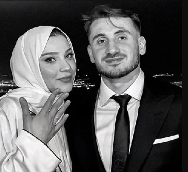 Benficanın yıldızı Kerem Aktürkoğlu, nişanlısı Ceren Azak ile evlendi ÜNLÜ FUTBOLCUNUN MUTLU GÜNÜ
