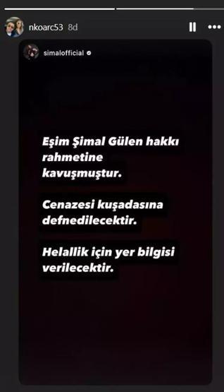 Tabutu başında ağladı Şimalin acılı eşi Necati Arıcıdan yeni paylaşım