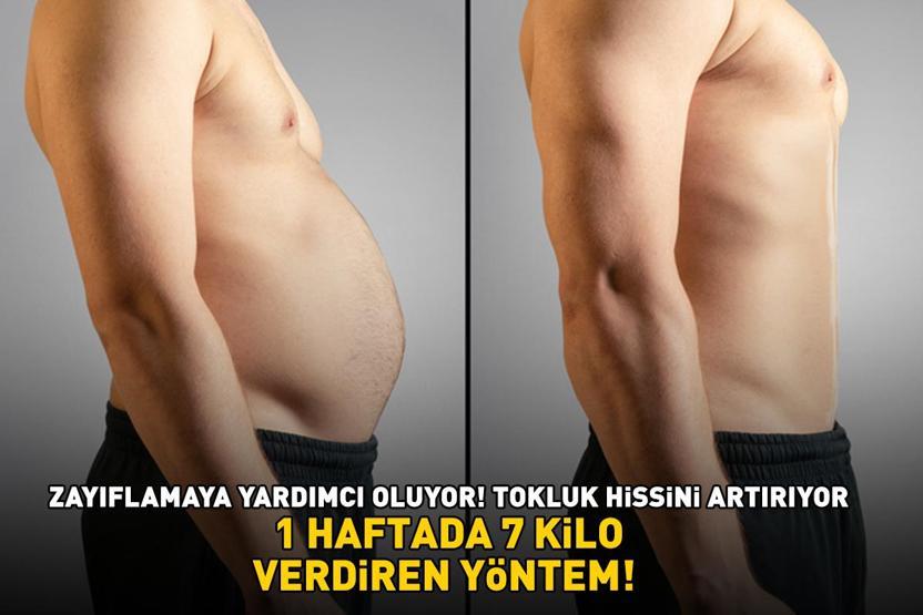 1 HAFTADA 7 KİLO VERDİREN YÖNTEM Zayıflamaya yardımcı oluyor, tokluk hissini artırıyor Sabah aç karnına 1 bardak içmek yetiyor