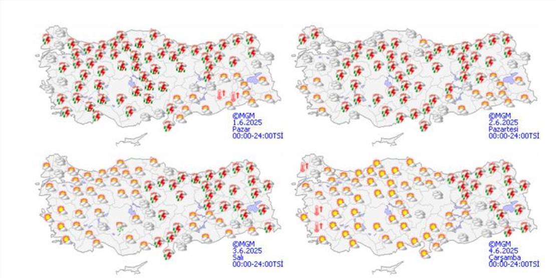 Dikkat Meteoroloji 7 ile sarı kodlu alarm verip uyardı: Kuvvetli yağış ve rüzgar geliyor