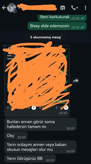 14 yaşındaki çocuğa şantaj yoluyla taciz Mide bulandıran mesajlar ortaya çıktı