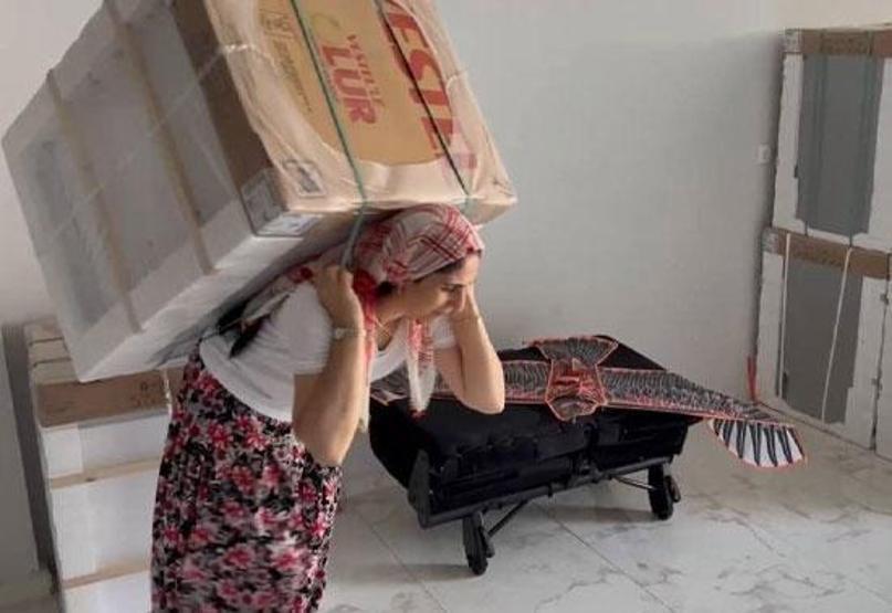 Sırtında 100 kiloluk yük ruhunda azim Öznur Kurtun ilham veren başarısı: Kendi işinin hem hamalı hem de patronu