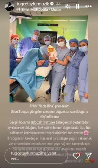 3. kez anne olan Tuğçe Tayfur kötü haberi duyurdu Necla Hira yoğun bakımda
