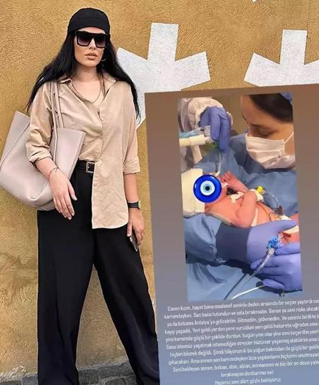 3. kez anne olan Tuğçe Tayfur kötü haberi duyurdu Necla Hira yoğun bakımda