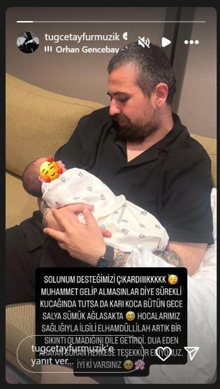 Bebeğinin sağlık durumu nasıl Ferdi Tayfurun kızı Tuğçe Tayfur gelişmeyi böyle duyurdu Bütün gece ağlasak da...