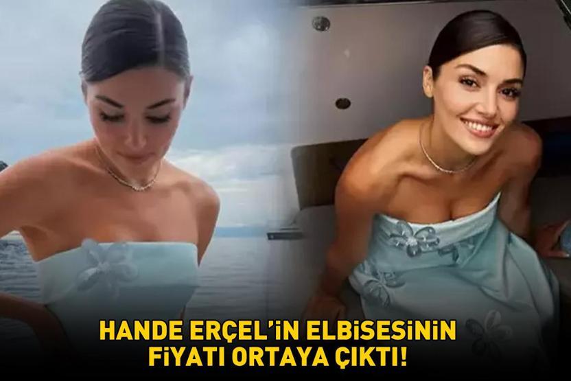 Tekne pozu olay olmuştu Hande Erçelin elbisesinin fiyatı ortaya çıktı