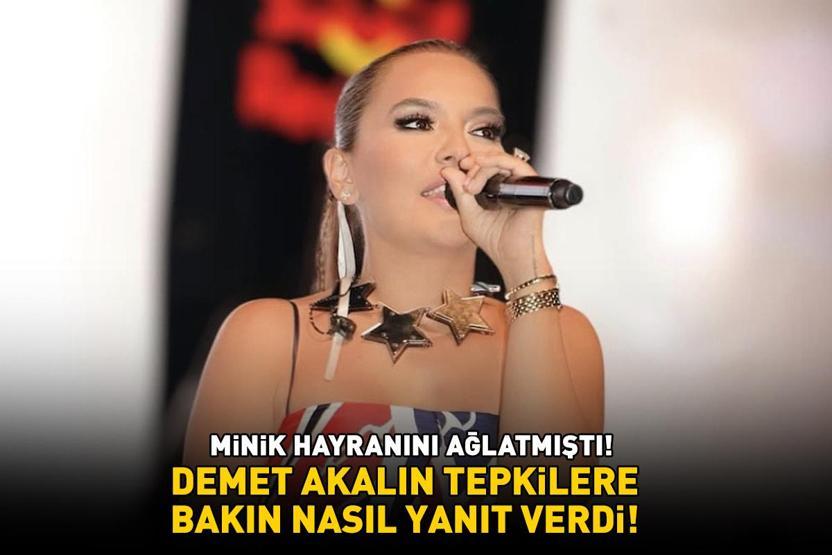 Minik hayranını ağlatmıştı Demet Akalın tepkilere bakın nasıl yanıt verdi