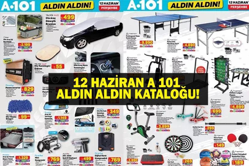 A101 AKTÜEL 12 HAZİRAN 2025 PERŞEMBE KATALOĞU| A101 aktüel indirimlerinde bu hafta neler var Araç güneşlik brandası, koşu ve yürüme bandı, vantilatör, beyaz eşya raflarda yerini alıyor