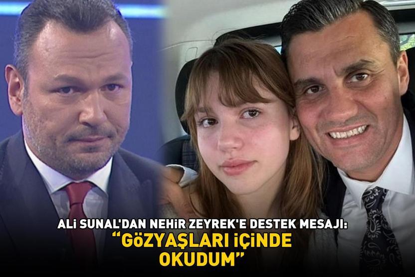 Ali Sunaldan Ferdi Zeyrek paylaşımı Babasına duygusal bir mesajla veda eden Nehir Zeyreke destek verdi: Gözyaşları içinde okudum