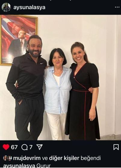 AİLE ONAYINI ALDI Kızılcık Şerbetinin Kıvılcımı Evrim Alasya, sevgilisi Kerem Alışıkı annesi ile tanıştırdı