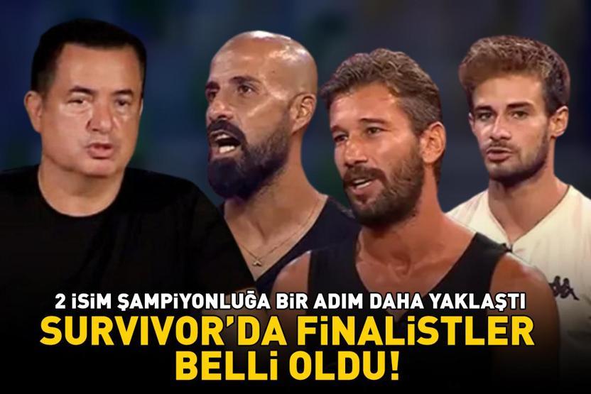 SURVIVOR’DA FİNALİSTLER BELLİ OLDU Adem, Batuhan ve Volkan kozlarını paylaştı 2 isim şampiyonluğa bir adım daha yaklaştı