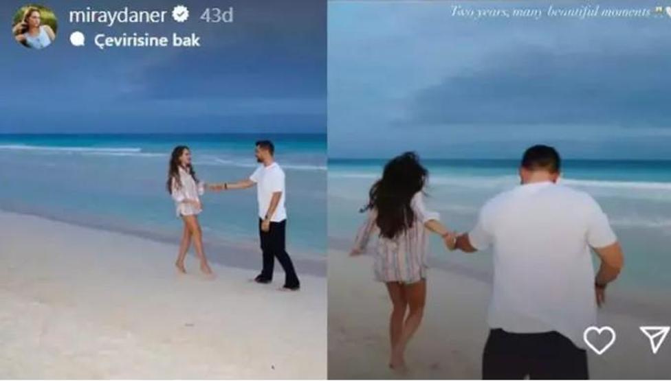 Miray Daner Aşkını Gözlerden Uzak Yaşıyor İlişkilerinin 2. Yılını Kutladı