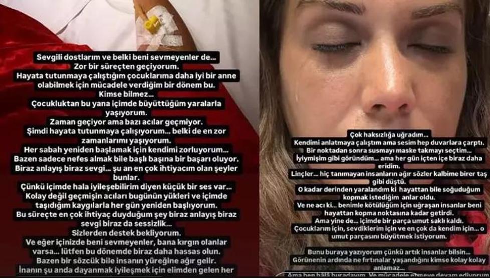 Dilan Polat Psikiyatri Kliniğine Yatış Yaptı Hastane Odasından Duygusal Paylaşımlar Yaptı