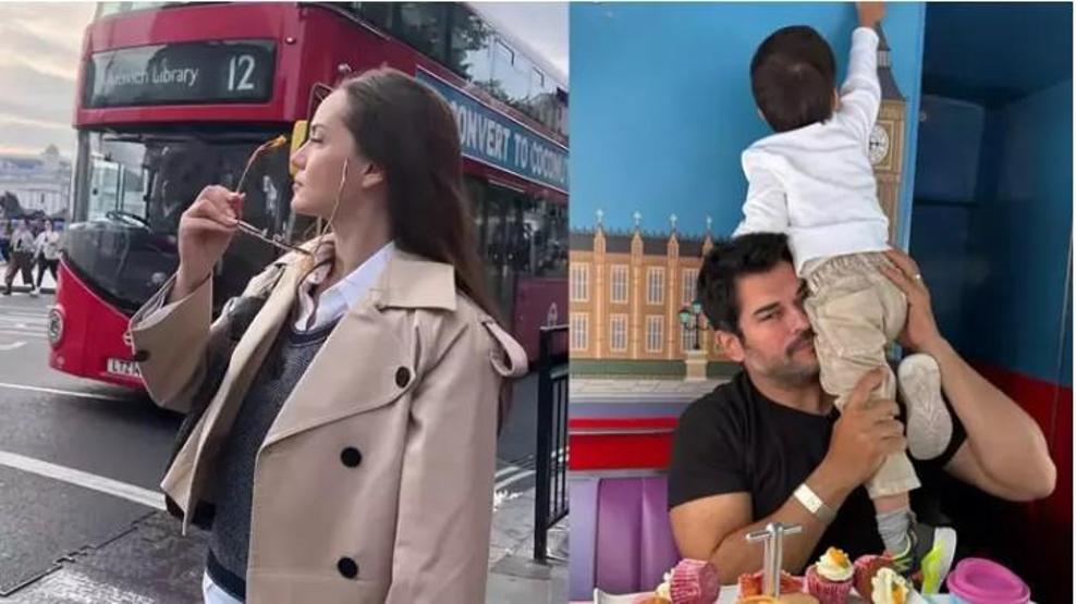 Burak Özçivit ve Ailesi Londra’da Tatilde Mutlu Anlarını Paylaşarak Takipçilerini Büyüledi