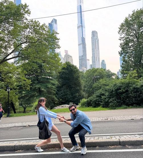 Alina Boz-Umut Evirgen çifti New Yorkta aşka geldi 27. YAŞINI BÖYLE KUTLADI