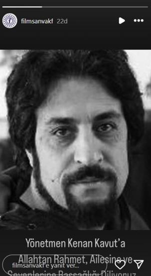 Kaçış filminin yönetmeni Kenan Kavut hayatını kaybetti