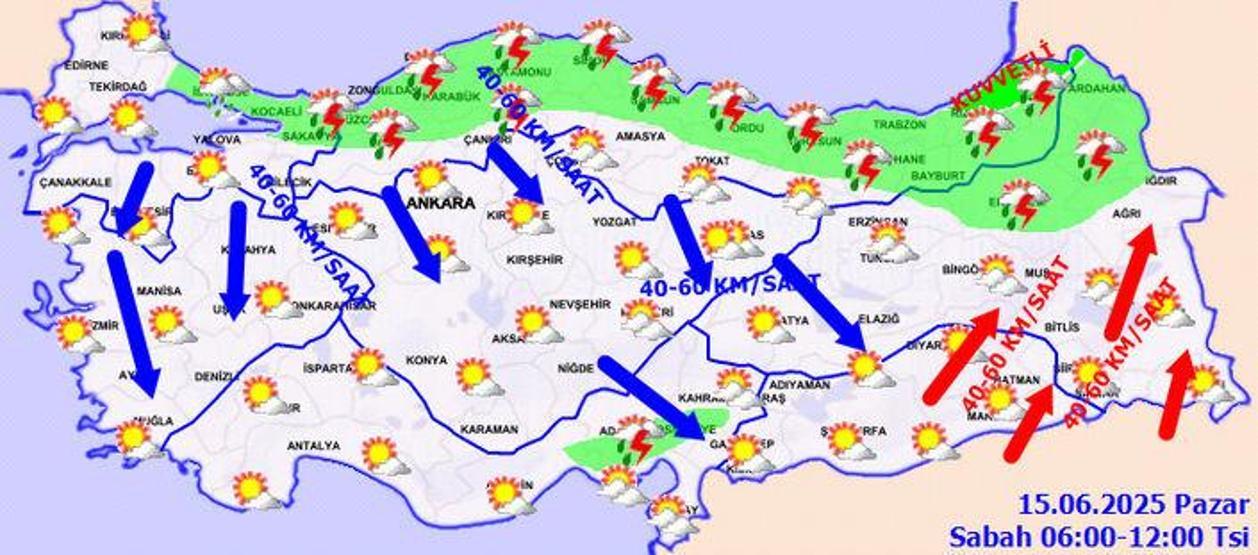 HAVA DURUMU | Şemsiyeleri hazırlayın: MGMden kritik kuvvetli sağanak ve rüzgar uyarısı
