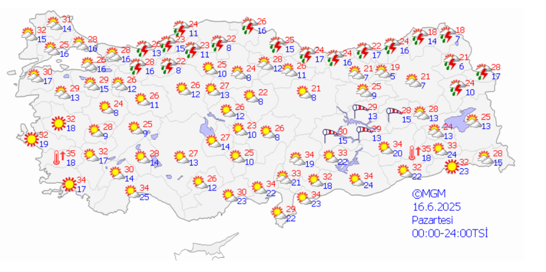 HAVA DURUMU | Şemsiyeleri hazırlayın: MGMden kritik kuvvetli sağanak ve rüzgar uyarısı