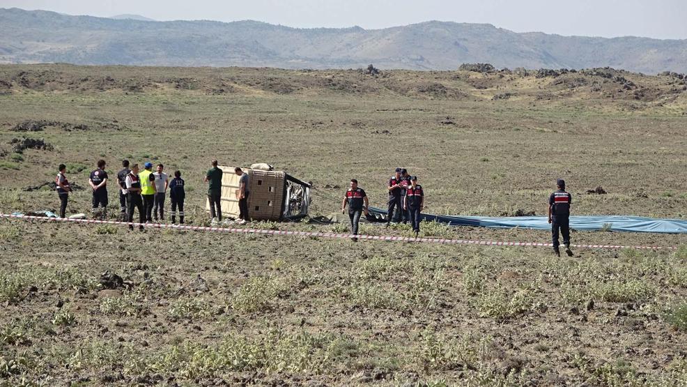 Aksarayda sıcak hava balonu faciası: Ölü ve yaralılar var