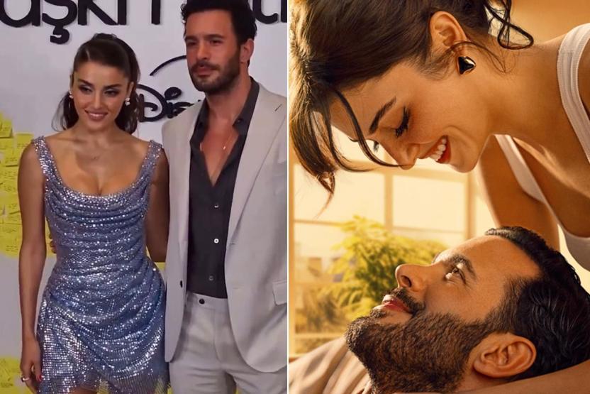 Hande Erçel ve Barış Arduç galaya damga vurdu Şıklıklarıyla göz kamaştırdılar BARBIE İLE KEN GİBİLER