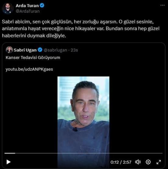 Shakhtar Donetskin teknik direktörü Arda Turandan Sabri Ugana destek mesajı: HEP GÜZEL HABERLERİNİ DUYMAK DİLEĞİYLE