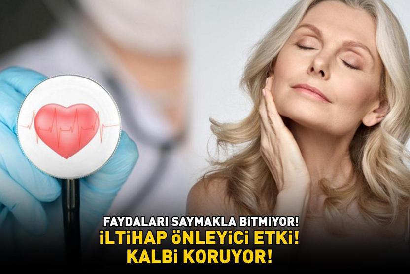 İLTİHAP ÖNLEYİCİ ETKİ Kalbi güçlendiriyor, yaşlanmayı yavaşlatıyor Günde 1 tane yemek yetiyor