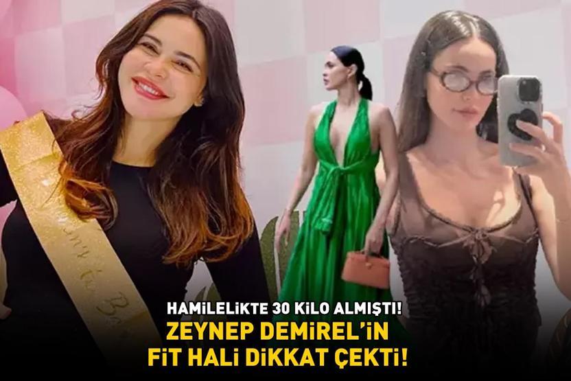 Hamilelikte 30 kilo almıştı Volkan Demirin güzeller güzeli eşi Zeynep Demirel fit hali ile dikkat çekti