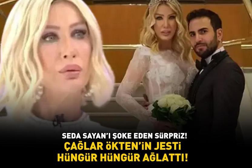 Seda Sayan’ı şoke eden sürpriz Çağlar Ökten’in jesti hüngür hüngür ağlattı