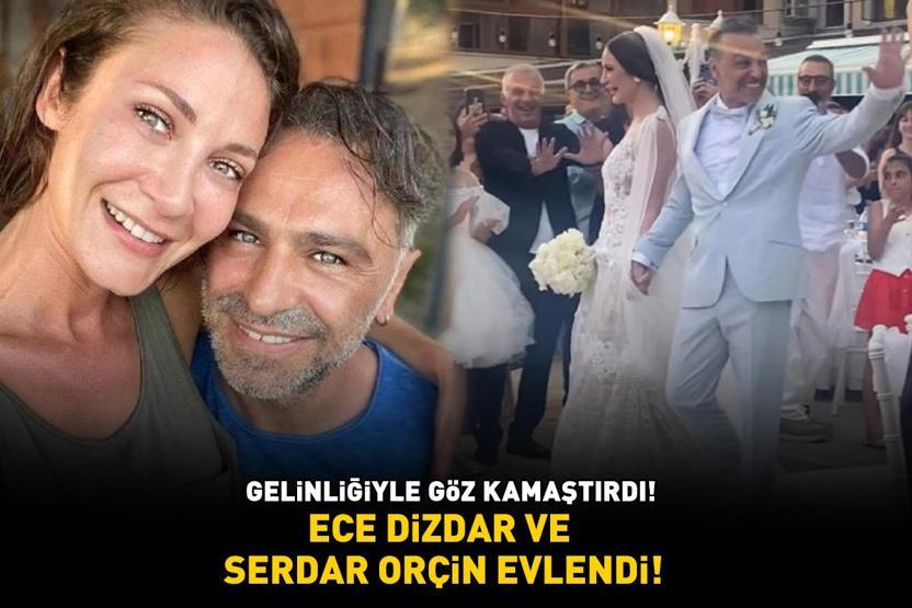Yasak Elmanın Feyzasıydı Ece Dizdar ve Serdar Orçin evlendi GELİNLİĞİYLE GÖZ KAMAŞTIRDI