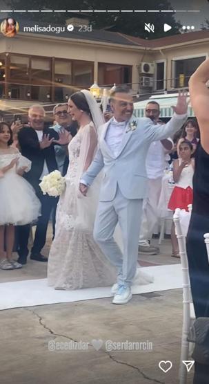 Yasak Elmanın Feyzasıydı Ece Dizdar ve Serdar Orçin evlendi GELİNLİĞİYLE GÖZ KAMAŞTIRDI