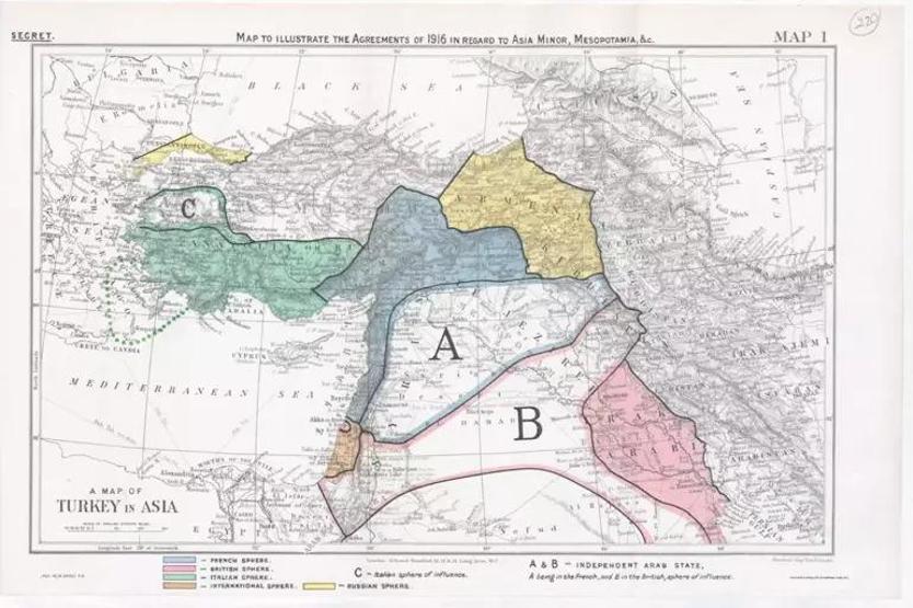 SYKES-PICOT NEDİR Sykes-Picot Anlaşması Harita Sınırları Nedir Erdoğandan Dikkat Çeken Yeni Bir Sykes-Picota İzin Vermeyeceğiz Açıklaması