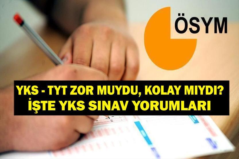 2025 YKS ZOR MUYDU YKS Sınav Yorumları 2025: TYT Zor Muydu Kolay Mıydı YKS TYT Türkçe, Matematik, Sosyal Bilgiler ve Fen Bilimleri Soruları Nasıldı İşte 2025 YKS Yorumları