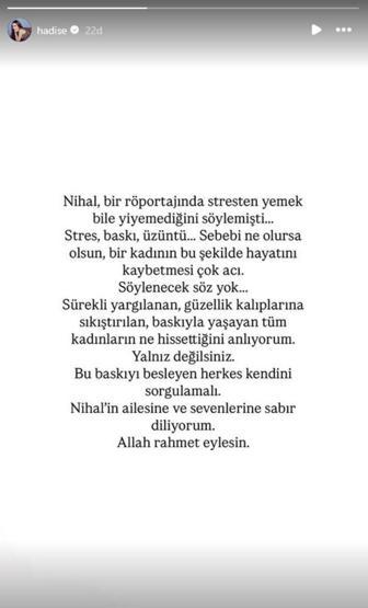 Kilyos Mezarlığına defnedildi Ünlülerden Nihal Candan mesajları