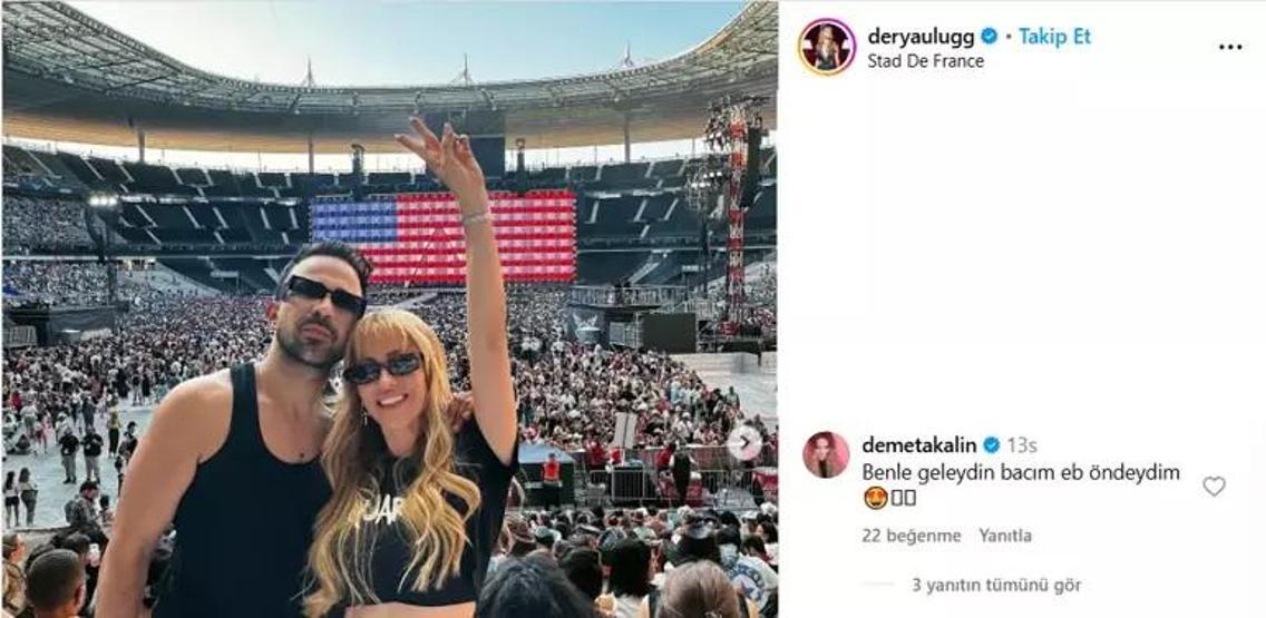 Derya Uluğ, Beyonce Konserinden Paylaşım Yaptı, Demet Akalın Dayanamadı Dikkat Çeken Yorum