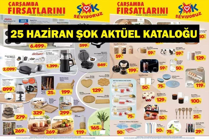 ŞOK AKTÜEL 25 HAZİRAN: Şok Market Aktüel Ürünlerinde Bu Hafta Neler İndirimde İşte 25 Haziran 2025 Çarşamba Şok Aktüel Kataloğu