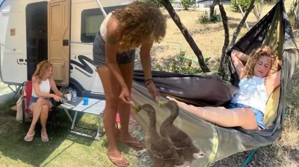 Esra Akkaya’dan Doğa İçinde Sürpriz Tatil Seçimi: 5 Yıldızlı Otel Yerine Karavan Kampı
