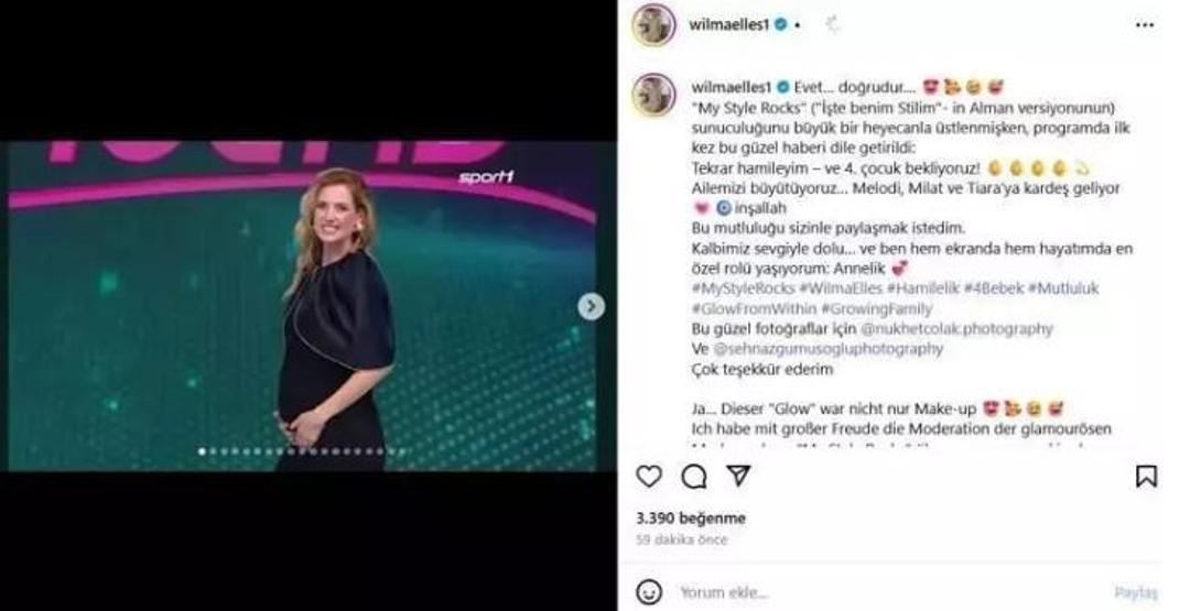 Wilma Elles, 4. Çocuğuna Hamile Büyüyen Karnı ile Yeni Paylaşımlar Yaptı